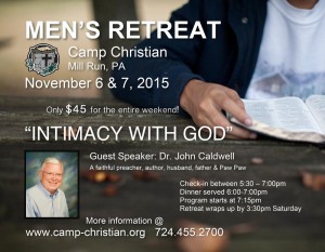 Men's Retreat at Camp Christian