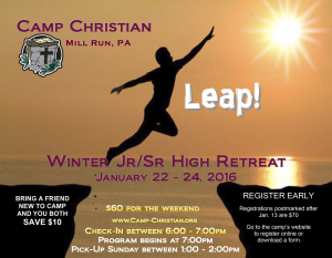 2016 Jr. and Sr. High Winter Retreat