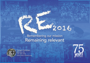 Camp Christian 2016 - Remaining Relevant